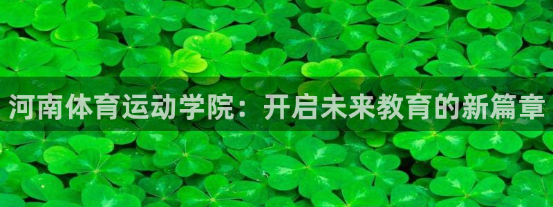 MK体育官方正版app娱乐首页网站大全:河南体育运动学院:开