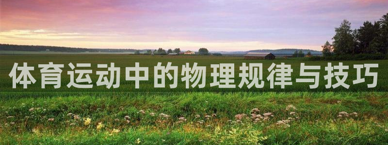 MK体育官网下载招商电话是多少号码:体育运动中的物理规律与技